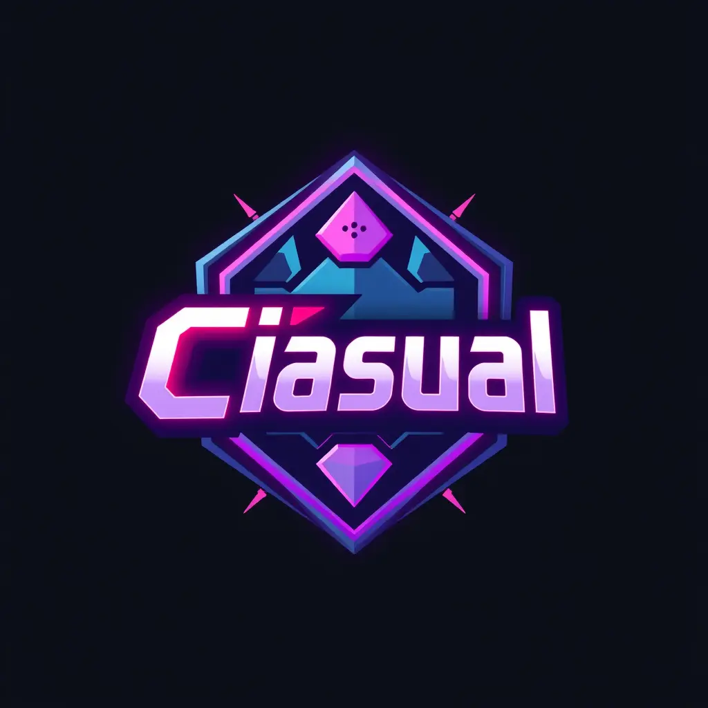 Caisual Games 3D Futuristic Logo