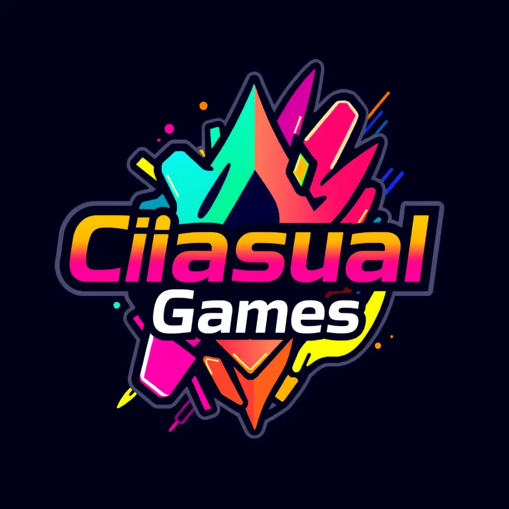 Caisual Games Vibrant Abstract Logo